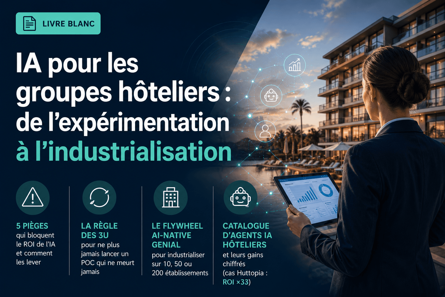 IA pour les groupes hôteliers : de l'expérimentation à l'industrialisation